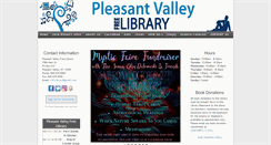 Desktop Screenshot of pleasantvalleylibrary.org